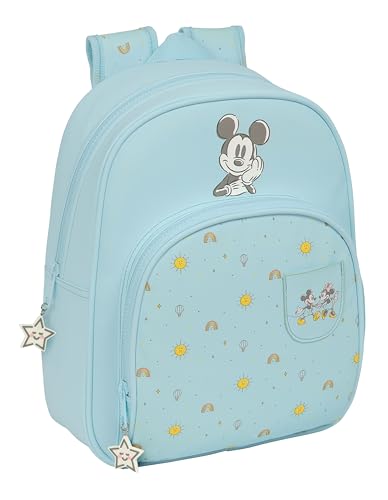 Safta Mickey Mouse Baby Kinderrucksack, ideal für Kinder verschiedener Altersgruppen, bequem und vielseitig, Qualität und Widerstandsfähigkeit, 28 x 10 x 34 cm, Hellblau, hellblau, Estándar, Casual Safta Mickey Mouse Baby Kinderrucksack, ideal für Kinder verschiedener Altersgruppen, bequem und vielseitig, Qualität und Widerstandsfähigkeit, 28 x 10 x 34 cm, Hellblau, hellblau, Estándar, Casual von safta