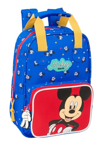 Safta Mickey Mouse Good Day Kinderrucksack mit Griffen, anpassbar an den Wagen, ideal für Kinder verschiedener Altersgruppen, bequem und vielseitig, Qualität und Widerstandsfähigkeit, 20 x 8 x 28 cm, Safta Mickey Mouse Good Day Kinderrucksack mit Griffen, anpassbar an den Wagen, ideal für Kinder verschiedener Altersgruppen, bequem und vielseitig, Qualität und Widerstandsfähigkeit, 20 x 8 x 28 cm, von safta