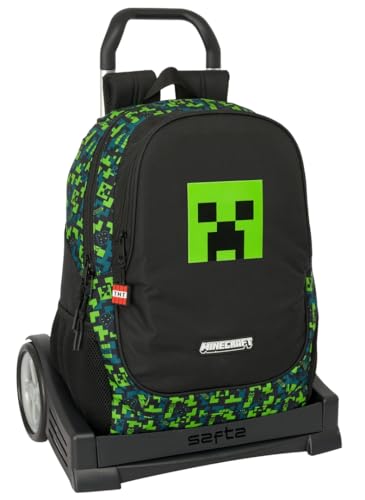 Safta Minecraft TNT Schulrucksack, ergonomischer Rücken, mit Trolley Evolution, ideal für Kinder verschiedener Altersgruppen, bequem und vielseitig, Qualität und Widerstandsfähigkeit, 32 x 16 x 44 cm, Safta Minecraft TNT Schulrucksack, ergonomischer Rücken, mit Trolley Evolution, ideal für Kinder verschiedener Altersgruppen, bequem und vielseitig, Qualität und Widerstandsfähigkeit, 32 x 16 x 44 cm, von safta