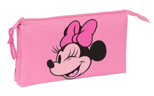 Safta Minnie Mouse Loving, Federmäppchen für Kinder, ideal für Kinder im Schulalter, bequem und vielseitig, Qualität und Widerstandsfähigkeit, 22 x 3 x 12 cm, Rosa, Rosa, Estándar, Lässig Safta Minnie Mouse Loving, Federmäppchen für Kinder, ideal für Kinder im Schulalter, bequem und vielseitig, Qualität und Widerstandsfähigkeit, 22 x 3 x 12 cm, Rosa, Rosa, Estándar, Lässig von safta