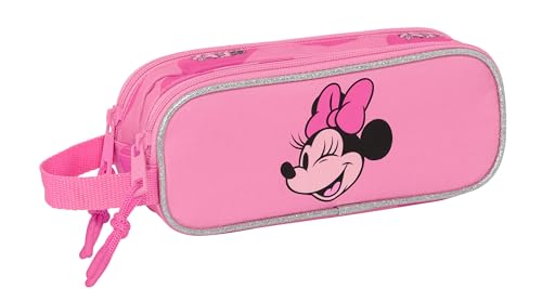 Safta Minnie Mouse Loving Doppelmäppchen für Kinder, ideal für Kinder im Schulalter, bequem und vielseitig, Qualität und Widerstandsfähigkeit, 21 x 6 x 8 cm, Rosa, Rosa, Estándar, Lässig Safta Minnie Mouse Loving Doppelmäppchen für Kinder, ideal für Kinder im Schulalter, bequem und vielseitig, Qualität und Widerstandsfähigkeit, 21 x 6 x 8 cm, Rosa, Rosa, Estándar, Lässig von safta