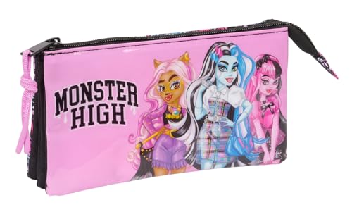 Safta Monster High Drama Federmäppchen für Kinder, ideal für Kinder im Schulalter, bequem und vielseitig, Qualität und Widerstandsfähigkeit, 22 x 3 x 12 cm, bunt, M, Lässig Safta Monster High Drama Federmäppchen für Kinder, ideal für Kinder im Schulalter, bequem und vielseitig, Qualität und Widerstandsfähigkeit, 22 x 3 x 12 cm, bunt, M, Lässig von safta