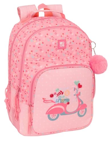 Safta Moos Passion Doppel-Rucksack, anpassbar, recycelbarer Stoff, ideal für Kinder verschiedener Altersgruppen, bequem und vielseitig, Qualität und Widerstandsfähigkeit, 32 x 15 x 42 cm, bunt, M, Safta Moos Passion Doppel-Rucksack, anpassbar, recycelbarer Stoff, ideal für Kinder verschiedener Altersgruppen, bequem und vielseitig, Qualität und Widerstandsfähigkeit, 32 x 15 x 42 cm, bunt, M, von safta