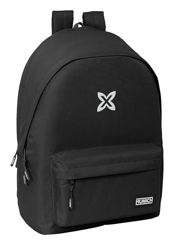 Safta München Basic Rucksack für Laptops mit 39,6 cm (15,6 Zoll) und USB, ideal für Jugendliche verschiedener Altersgruppen, recycelter Stoff, bequem und vielseitig, Qualität und Widerstandsfähigkeit, von safta