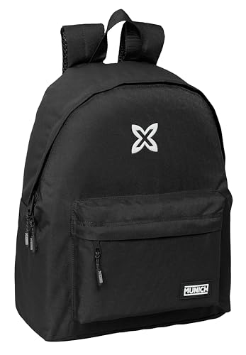 Safta München Basic Tagesrucksack für Kinder, Qualität und maximale Widerstandsfähigkeit, bequem und vielseitig, 33 x 15 x 42 cm, Schwarz, Schwarz, Estándar, Casual Safta München Basic Tagesrucksack für Kinder, Qualität und maximale Widerstandsfähigkeit, bequem und vielseitig, 33 x 15 x 42 cm, Schwarz, Schwarz, Estándar, Casual von safta