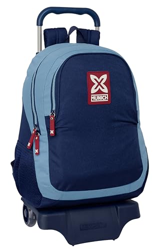 Safta München Royal Schulrucksack mit Trolley, ideal für Kinder verschiedener Altersgruppen, bequem und vielseitig, Qualität und Widerstandsfähigkeit, 33 x 15 x 43 cm, Blau, blau, Estándar, Casual Safta München Royal Schulrucksack mit Trolley, ideal für Kinder verschiedener Altersgruppen, bequem und vielseitig, Qualität und Widerstandsfähigkeit, 33 x 15 x 43 cm, Blau, blau, Estándar, Casual von safta