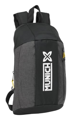 Safta München Topo Mini-Rucksack für den täglichen Gebrauch, ideal für Kinder verschiedener Altersgruppen, bequem und vielseitig, Qualität und Widerstandsfähigkeit, 22 x 10 x 39 cm, Schwarz, M, Safta München Topo Mini-Rucksack für den täglichen Gebrauch, ideal für Kinder verschiedener Altersgruppen, bequem und vielseitig, Qualität und Widerstandsfähigkeit, 22 x 10 x 39 cm, Schwarz, M, von safta