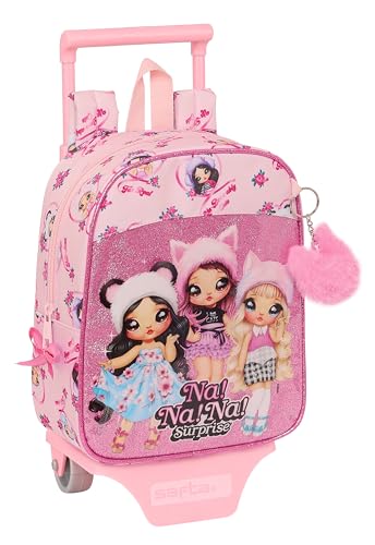 Safta NANANA Fabulous Kinderrucksack mit Wagen, ideal für Kinder verschiedener Altersgruppen, bequem und vielseitig, Qualität und Widerstandsfähigkeit, 22 x 10 x 27 cm, Rosa, Rosa, Estándar, Lässig Safta NANANA Fabulous Kinderrucksack mit Wagen, ideal für Kinder verschiedener Altersgruppen, bequem und vielseitig, Qualität und Widerstandsfähigkeit, 22 x 10 x 27 cm, Rosa, Rosa, Estándar, Lässig von safta