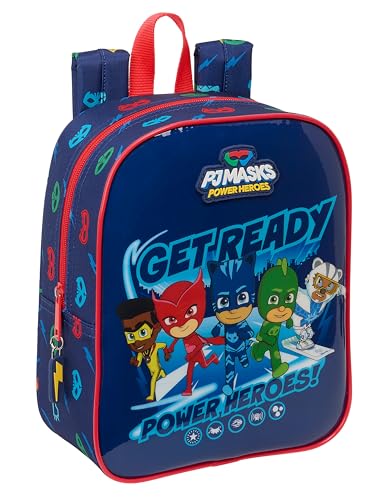 Safta PJMASKS Ready Kinderrucksack, Kinderrucksack, Schulrucksack, anpassbar an den Wagen, ideal für Kindergärten, bequem und vielseitig, Qualität und Widerstandsfähigkeit, 22 x 10 x 27 cm, Safta PJMASKS Ready Kinderrucksack, Kinderrucksack, Schulrucksack, anpassbar an den Wagen, ideal für Kindergärten, bequem und vielseitig, Qualität und Widerstandsfähigkeit, 22 x 10 x 27 cm, von safta
