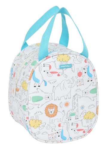 Safta PREESCOLAR ZOO - Lunchtasche, hochwertige und maximale Widerstandsfähigkeit, für Mahlzeiten, Freizeit, 19 x 14 x 22 cm, beige, M, Casual Safta PREESCOLAR ZOO - Lunchtasche, hochwertige und maximale Widerstandsfähigkeit, für Mahlzeiten, Freizeit, 19 x 14 x 22 cm, beige, M, Casual von safta