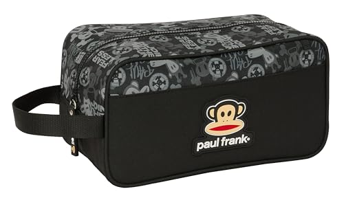 Safta Paul Frank Join The Fun - Mittelgroßer Schuhablage, Mehrzwecktasche, Sport, außerschulisch, Fußball, bequem und vielseitig, 29 x 14 x 15 cm, Schwarz, Schwarz, Estándar, Casual von safta