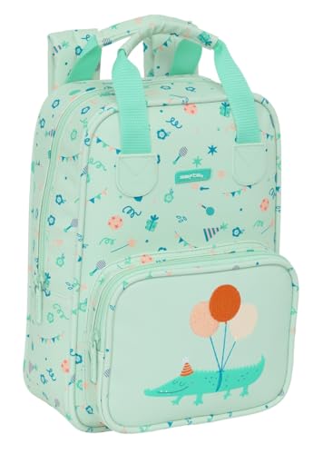 Safta Preescolar Fiesta Kinderrucksack, anpassbar mit Griffen, recycelbarer Stoff, ideal für Kinder verschiedener Altersgruppen, bequem und vielseitig, Qualität und Widerstandsfähigkeit, 20 x 8 x 28 Safta Preescolar Fiesta Kinderrucksack, anpassbar mit Griffen, recycelbarer Stoff, ideal für Kinder verschiedener Altersgruppen, bequem und vielseitig, Qualität und Widerstandsfähigkeit, 20 x 8 x 28 von safta