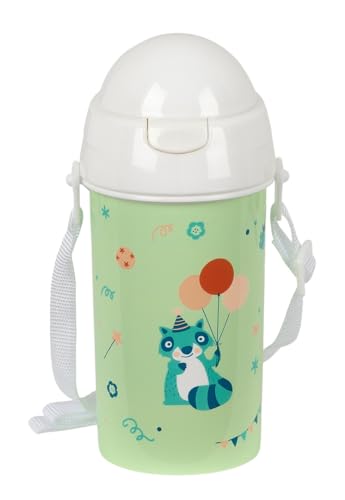 Safta Preescolar Fiesta Selbstöffnende Wasserflasche mit Strohhalm, BPA-frei, mit Umhängetasche, bequem und leicht, 500 ml, 7,3 x 19,5 cm, grün, M, Casual Safta Preescolar Fiesta Selbstöffnende Wasserflasche mit Strohhalm, BPA-frei, mit Umhängetasche, bequem und leicht, 500 ml, 7,3 x 19,5 cm, grün, M, Casual von safta