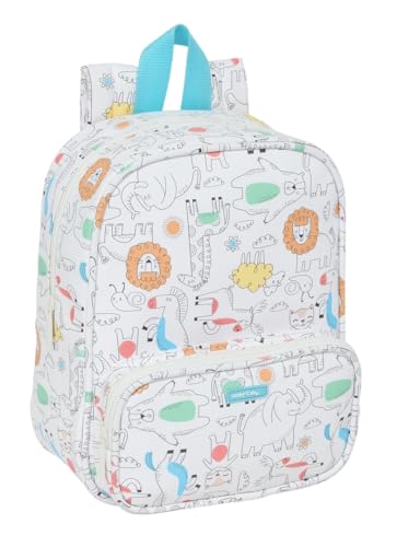 Safta Preescolar Zoo Kindergartenrucksack, anpassbar an den Wagen, einfache Reinigung, ideal für Kinder verschiedener Altersgruppen, bequem und vielseitig, Qualität und Widerstandsfähigkeit, 22 x 10 x Safta Preescolar Zoo Kindergartenrucksack, anpassbar an den Wagen, einfache Reinigung, ideal für Kinder verschiedener Altersgruppen, bequem und vielseitig, Qualität und Widerstandsfähigkeit, 22 x 10 x von safta