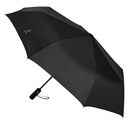 Safta REAL BETIS BALOMPIE - Automatischer faltbarer Regenschirm, 8 Paneele, Metallstäbe, bequem und vielseitig, Qualität und Stärke, 33-62 cm, Polyester-Material, Schwarz, Schwarz, Estándar, Lässig von safta