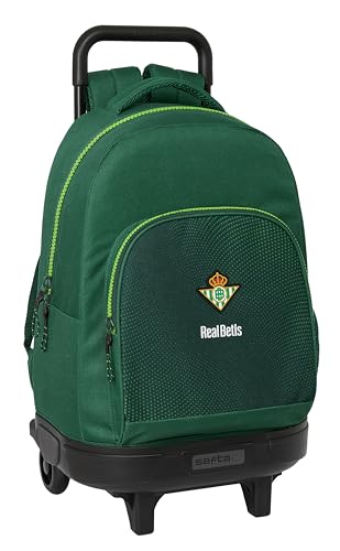 Safta Real Betis Balompié Großer Rucksack mit Rädern, kompakt, abnehmbar, ideal für Kinder verschiedener Altersgruppen, bequem und vielseitig, Qualität und Widerstandsfähigkeit, 33 x 22 x 45 cm, Grün, Safta Real Betis Balompié Großer Rucksack mit Rädern, kompakt, abnehmbar, ideal für Kinder verschiedener Altersgruppen, bequem und vielseitig, Qualität und Widerstandsfähigkeit, 33 x 22 x 45 cm, Grün, von safta
