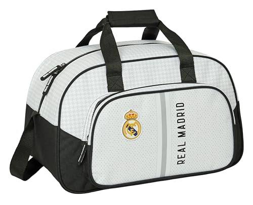Safta Real Madrid 1. Mannschaft 24/25 - Sporttasche, Rucksack, ideal für Kinder verschiedener Altersgruppen, bequem und vielseitig, Qualität und Widerstandsfähigkeit, 40 x 23 x 24 cm, Weiß/Grau, Safta Real Madrid 1. Mannschaft 24/25 - Sporttasche, Rucksack, ideal für Kinder verschiedener Altersgruppen, bequem und vielseitig, Qualität und Widerstandsfähigkeit, 40 x 23 x 24 cm, Weiß/Grau, von safta