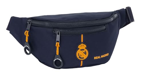 Safta Real Madrid 2. Mannschaft 24/25 - Gürteltasche mit Außentasche, ideal für Jugendliche und Kinder verschiedener Altersgruppen, bequem und vielseitig, Qualität und Widerstandsfähigkeit, 23 x 9 x von safta