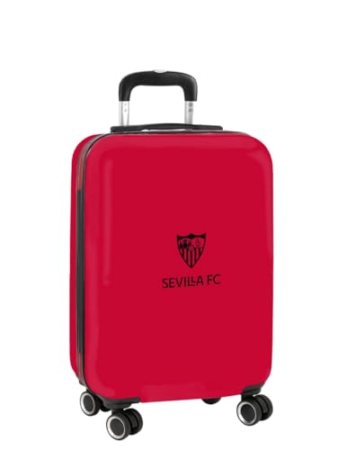Sevilla FC Kabinentrolley, 50,8 cm, Koffer mit Rädern, Sicherheitsschloss, Leichter Koffer, 34,5 x 20 x 55 cm, rot, M, Lässig Sevilla FC Kabinentrolley, 50,8 cm, Koffer mit Rädern, Sicherheitsschloss, Leichter Koffer, 34,5 x 20 x 55 cm, rot, M, Lässig von safta
