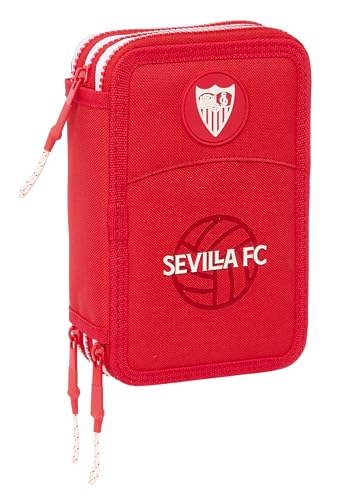 Safta SEVILLA FC Schulmäppchen mit 36 Utensilien, Kindermäppchen, ideal für Kinder von 5 bis 14 Jahren, bequem und vielseitig, Qualität und Widerstandsfähigkeit, 12,5 x 5,5 x 19,5 cm, Rot, rot, Safta SEVILLA FC Schulmäppchen mit 36 Utensilien, Kindermäppchen, ideal für Kinder von 5 bis 14 Jahren, bequem und vielseitig, Qualität und Widerstandsfähigkeit, 12,5 x 5,5 x 19,5 cm, Rot, rot, von safta