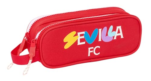 Safta Sevilla FC Doppelmäppchen für Kinder, ideal für Kinder im Schulalter, bequem und vielseitig, Qualität und Widerstandsfähigkeit, 21 x 6 x 8 cm, Rot, rot, Estándar, Lässig Safta Sevilla FC Doppelmäppchen für Kinder, ideal für Kinder im Schulalter, bequem und vielseitig, Qualität und Widerstandsfähigkeit, 21 x 6 x 8 cm, Rot, rot, Estándar, Lässig von safta