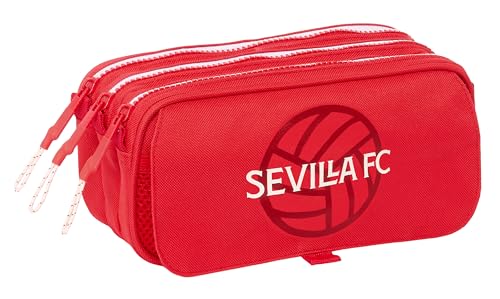 Safta Sevilla FC Federmäppchen mit DREI Fächern, für Kinder, ideal für Kinder im Schulalter, bequem und vielseitig, Qualität und Widerstandsfähigkeit, 21,5 x 8 x 10 cm, Rot, rot, Estándar, Lässig Safta Sevilla FC Federmäppchen mit DREI Fächern, für Kinder, ideal für Kinder im Schulalter, bequem und vielseitig, Qualität und Widerstandsfähigkeit, 21,5 x 8 x 10 cm, Rot, rot, Estándar, Lässig von safta