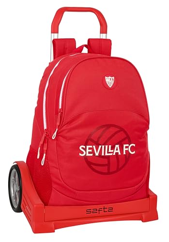 Safta Sevilla FC Schulrucksack, ergonomischer Rücken, mit Trolley Evolution, ideal für Kinder verschiedener Altersgruppen, bequem und vielseitig, Qualität und Widerstandsfähigkeit, 32 x 16 x 44 cm, Safta Sevilla FC Schulrucksack, ergonomischer Rücken, mit Trolley Evolution, ideal für Kinder verschiedener Altersgruppen, bequem und vielseitig, Qualität und Widerstandsfähigkeit, 32 x 16 x 44 cm, von safta