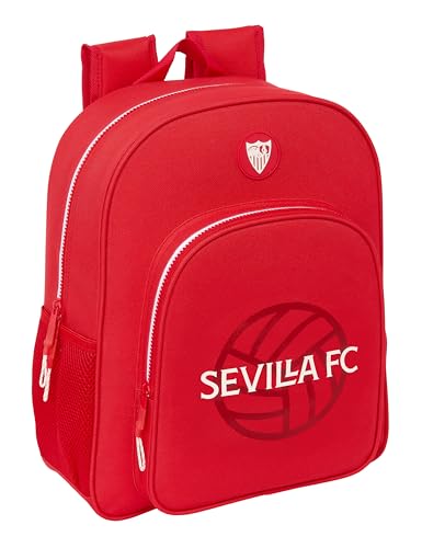 Safta Sevilla FC Schulrucksack für Kinder, anpassbar an den Kinderwagen, ideal für Kinder im Schulalter, bequem und vielseitig, Qualität und Widerstandsfähigkeit, 32 x 12 x 38 cm, Rot, rot, Estándar, Safta Sevilla FC Schulrucksack für Kinder, anpassbar an den Kinderwagen, ideal für Kinder im Schulalter, bequem und vielseitig, Qualität und Widerstandsfähigkeit, 32 x 12 x 38 cm, Rot, rot, Estándar, von safta