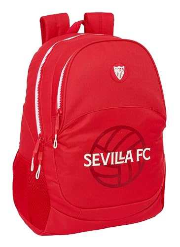 Safta Sevilla FC Schulrucksack für Kinder, ideal für Kinder verschiedener Altersgruppen, bequem und vielseitig, Qualität und Widerstandsfähigkeit, 32 x 16 x 44 cm, Rot, rot, Estándar, Casual Safta Sevilla FC Schulrucksack für Kinder, ideal für Kinder verschiedener Altersgruppen, bequem und vielseitig, Qualität und Widerstandsfähigkeit, 32 x 16 x 44 cm, Rot, rot, Estándar, Casual von safta