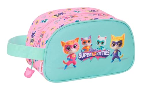 Safta Superkitties Kulturbeutel für Kinder, mittelgroß, mit Griff, Kinder-Kulturbeutel, anpassbar an den Wagen, einfache Reinigung, bequem und vielseitig, Qualität und Widerstandsfähigkeit, 26 x 12 x Safta Superkitties Kulturbeutel für Kinder, mittelgroß, mit Griff, Kinder-Kulturbeutel, anpassbar an den Wagen, einfache Reinigung, bequem und vielseitig, Qualität und Widerstandsfähigkeit, 26 x 12 x von safta