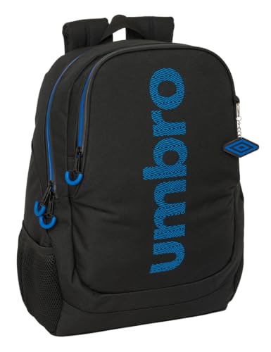 Safta Umbro Jet Black Schulrucksack für Kinder, ideal für Kinder verschiedener Altersgruppen, bequem und vielseitig, Qualität und Widerstandsfähigkeit, 32 x 16 x 44 cm, Schwarz, M, Casual Safta Umbro Jet Black Schulrucksack für Kinder, ideal für Kinder verschiedener Altersgruppen, bequem und vielseitig, Qualität und Widerstandsfähigkeit, 32 x 16 x 44 cm, Schwarz, M, Casual von safta