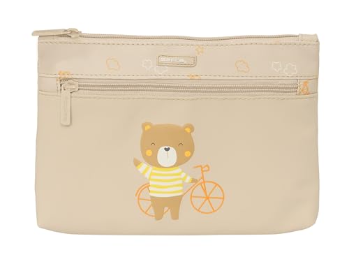Safta Vorschule Osito Federmäppchen, groß, mit doppeltem Reißverschluss, für Kinder, bequem und vielseitig, einfache Reinigung, 23 x 3 x 16 cm, Beige, beige, Estándar, Lässig Safta Vorschule Osito Federmäppchen, groß, mit doppeltem Reißverschluss, für Kinder, bequem und vielseitig, einfache Reinigung, 23 x 3 x 16 cm, Beige, beige, Estándar, Lässig von safta