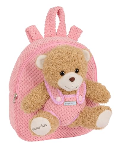 Safta - Vorschulrucksack mit Bär, Kindergartenrucksack, einfache Reinigung, ideal für Kinder, bequem und vielseitig, Qualität und Widerstandsfähigkeit, 23 x 7,5 x 27 cm, Rosa, Rosa, Estándar, Casual Safta - Vorschulrucksack mit Bär, Kindergartenrucksack, einfache Reinigung, ideal für Kinder, bequem und vielseitig, Qualität und Widerstandsfähigkeit, 23 x 7,5 x 27 cm, Rosa, Rosa, Estándar, Casual von safta