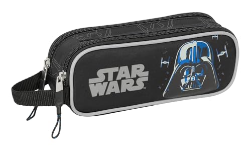 safta Star Wars Rebellion Doppelmäppchen für Kinder, ideal für Kinder im Schulalter, bequem und vielseitig, Qualität und Widerstandsfähigkeit, 21 x 6 x 8 cm, Schwarz, M, Casual safta Star Wars Rebellion Doppelmäppchen für Kinder, ideal für Kinder im Schulalter, bequem und vielseitig, Qualität und Widerstandsfähigkeit, 21 x 6 x 8 cm, Schwarz, M, Casual von safta
