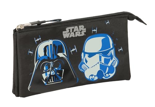 Star Wars Rebellion Federmäppchen für Kinder, ideal für Kinder im Schulalter, bequem und vielseitig, Qualität und Widerstandsfähigkeit, 22 x 3 x 12 cm, Schwarz, M, Casual Star Wars Rebellion Federmäppchen für Kinder, ideal für Kinder im Schulalter, bequem und vielseitig, Qualität und Widerstandsfähigkeit, 22 x 3 x 12 cm, Schwarz, M, Casual von safta