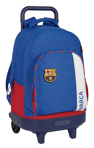 Safta FC Barcelona 2. Team, großer Rucksack mit Rädern, kompakt, abnehmbar, ideal für Kinder unterschiedlichen Alters, bequem und vielseitig, Qualität und Stärke, 33 x 22 x 45 cm, Blau und Safta FC Barcelona 2. Team, großer Rucksack mit Rädern, kompakt, abnehmbar, ideal für Kinder unterschiedlichen Alters, bequem und vielseitig, Qualität und Stärke, 33 x 22 x 45 cm, Blau und von safta
