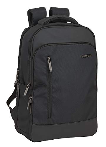SAFTA Laptop-Rucksack mit Tasche für Tablet und USB-Anschluss, 290 x 150 x 440 mm von safta