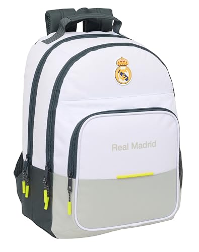 safta Real Madrid EQUIPACIÓN 25/26 Schulrucksack, ideal für Kinder unterschiedlichen Alters, bequem und vielseitig, Qualität und Haltbarkeit, 32 x 16 x 42 cm, weiß, M, lässig, weiß, M, Casual safta Real Madrid EQUIPACIÓN 25/26 Schulrucksack, ideal für Kinder unterschiedlichen Alters, bequem und vielseitig, Qualität und Haltbarkeit, 32 x 16 x 42 cm, weiß, M, lässig, weiß, M, Casual von safta