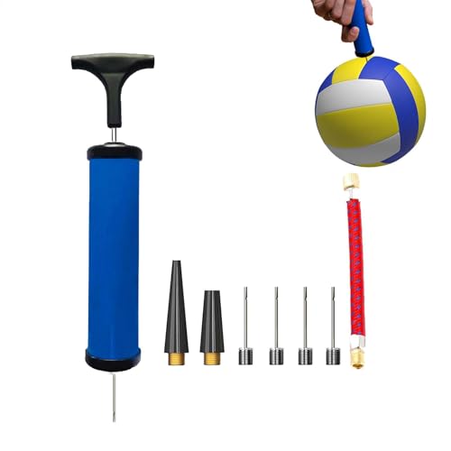 saibunratus Ballpumpe für Basketball, Tragbare Fußball Handpumpe mit Nadeln, Inflation Zubehör, Nadelpumpe für Basketball, Fußball, Volleyball von saibunratus