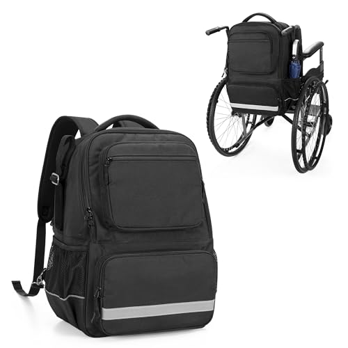 samdew Rollstuhl Rucksack, hintere Rollstuhltasche, motorisierte Rollstuhltasche für Erwachsene, Zubehörtasche für Rollstuhl mit Wärmeisolationstasche zur Medikamentenaufbewahrung, nur Tasche samdew Rollstuhl Rucksack, hintere Rollstuhltasche, motorisierte Rollstuhltasche für Erwachsene, Zubehörtasche für Rollstuhl mit Wärmeisolationstasche zur Medikamentenaufbewahrung, nur Tasche von samdew