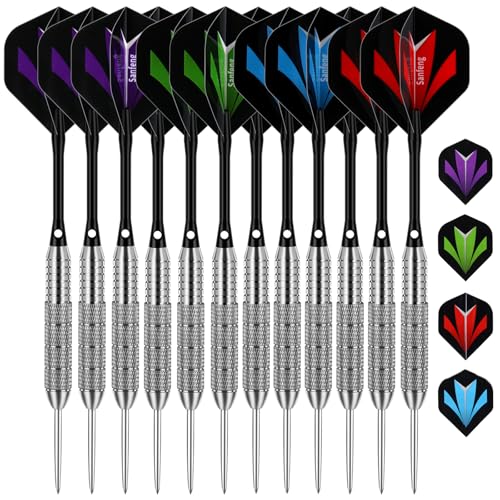 12 Stück Dartpfeile mit Metallspitze, Steeldarts 24 Gramm mit Aluminum Schafts 20 Flights 12 Stück Dartpfeile mit Metallspitze, Steeldarts 24 Gramm mit Aluminum Schafts 20 Flights von sanfeng