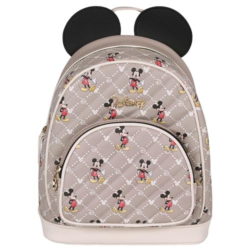 Disney Mickey Maus Beiger Kleiner Lederrucksack 29x22x11 cm von sarcia.eu