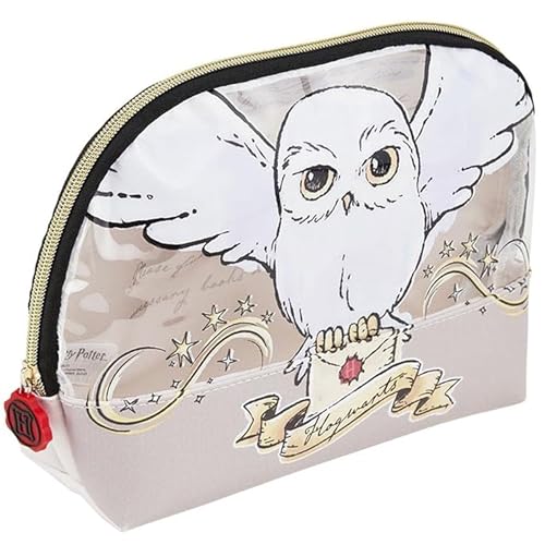 Harry Potter Hedwig - Beige, geräumige Reise-Kosmetiktasche von sarcia.eu