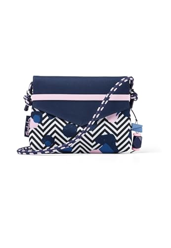 satch Clutch kleine Umhängetasche Schminktasche mit Kordelzug und Spiegel für Teenager Stoney Mony - Lila von satch