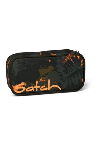 SATCH Schlamperbox extra groß inkl. Trennfach Reißverschlussfach Stiftehalter Geodreieck Sichtfenster für Stundenplan Jurassic Jungle SATCH Schlamperbox extra groß inkl. Trennfach Reißverschlussfach Stiftehalter Geodreieck Sichtfenster für Stundenplan Jurassic Jungle von satch