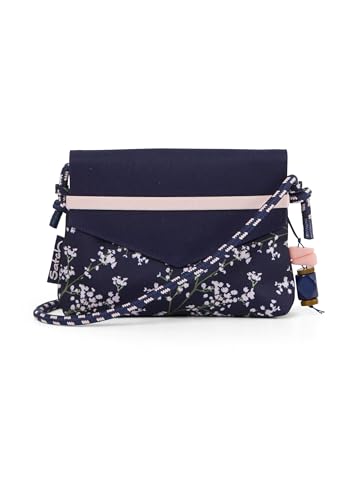 satch Clutch Umhängetasche mit großem Hauptfach, Spiegel, extra Reißverschlussfach für Mädchen Bloomy Breeze - Dunkelblau satch Clutch Umhängetasche mit großem Hauptfach, Spiegel, extra Reißverschlussfach für Mädchen Bloomy Breeze - Dunkelblau von satch