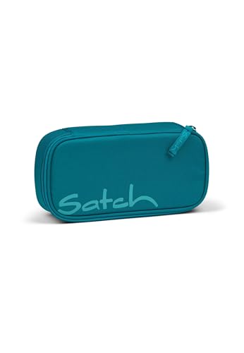 satch Schlamperbox extra groß inkl. Trennfach Reißverschlussfach Stiftehalter Geodreieck Sichtfenster für Stundenplan Deep Petrol - Petrol satch Schlamperbox extra groß inkl. Trennfach Reißverschlussfach Stiftehalter Geodreieck Sichtfenster für Stundenplan Deep Petrol - Petrol von satch