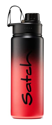 satch Trinkflasche aus Edelstahl BPA-frei 0,5l, Auslaufsicher und Kohlensäure geeignet, für Heiße und Kalte Getränke Black Graffiti - Rot satch Trinkflasche aus Edelstahl BPA-frei 0,5l, Auslaufsicher und Kohlensäure geeignet, für Heiße und Kalte Getränke Black Graffiti - Rot von satch