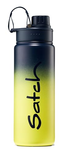 satch Trinkflasche aus Edelstahl BPA-frei 0,5l, Auslaufsicher und Kohlensäure geeignet, für Heiße und Kalte Getränke Blue Graffiti - Gelb satch Trinkflasche aus Edelstahl BPA-frei 0,5l, Auslaufsicher und Kohlensäure geeignet, für Heiße und Kalte Getränke Blue Graffiti - Gelb von satch