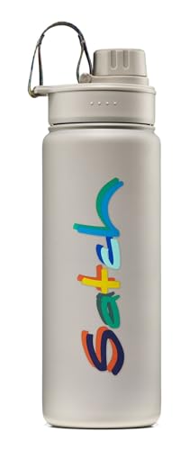 satch Trinkflasche aus Edelstahl BPA-frei 0,5l, Auslaufsicher und Kohlensäure geeignet, für Heiße und Kalte Getränke Colourful Mind - Beige satch Trinkflasche aus Edelstahl BPA-frei 0,5l, Auslaufsicher und Kohlensäure geeignet, für Heiße und Kalte Getränke Colourful Mind - Beige von satch